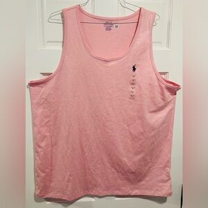 Mens XL Polo Ralph Lauren Pink Tank Top NWT